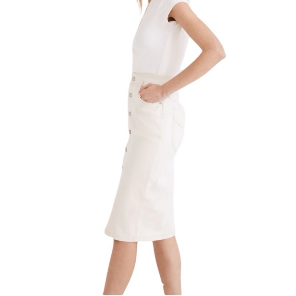 Madewell Denim Skirt Vintage Canvas Wash  size 10 - Picture 4 of 8